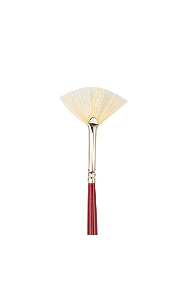 113 Series Natural Bristle Fan Brush No: 2 X 12 Pieces