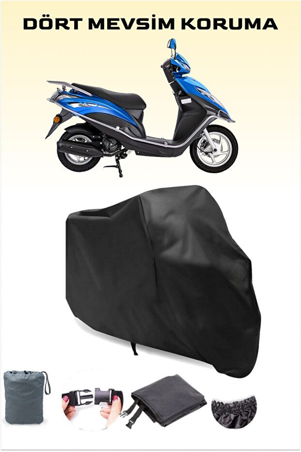 Black 4 Seasons Kanuni Mati 125 Motor Tarpaulin
