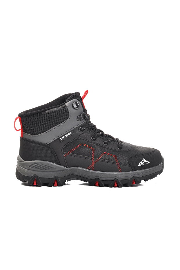 Black Red Unisex Outdoor Boots