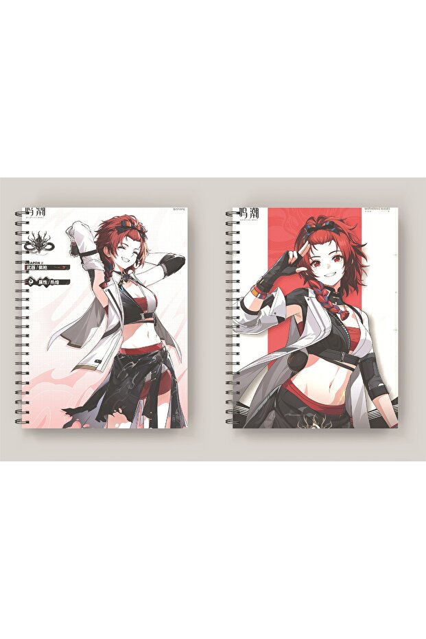 2 Pcs Wuwa Wuthering Wawes A5 Size Anime Notebook
