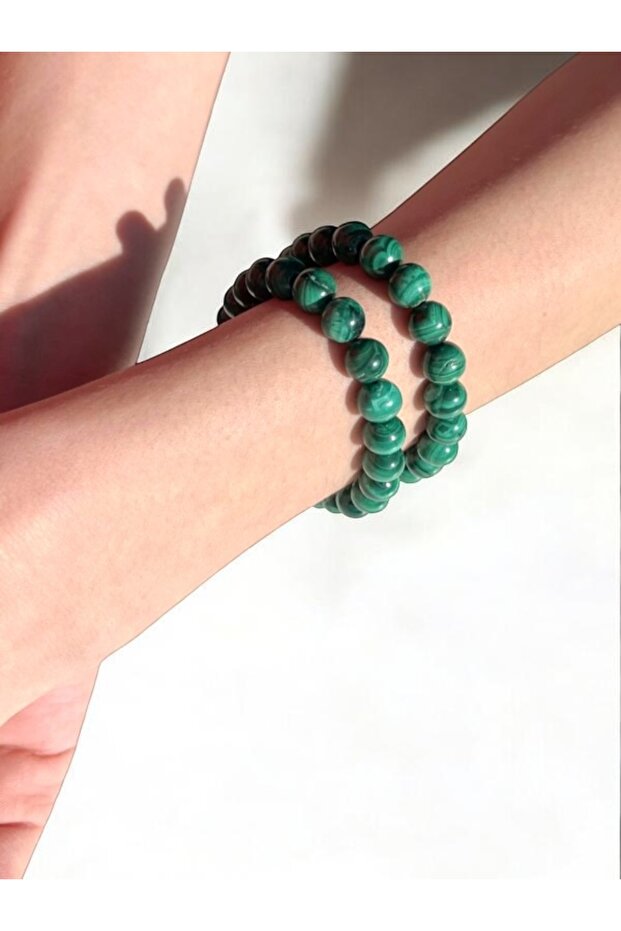 Malachite Natural Stone Bracelet 10 mm