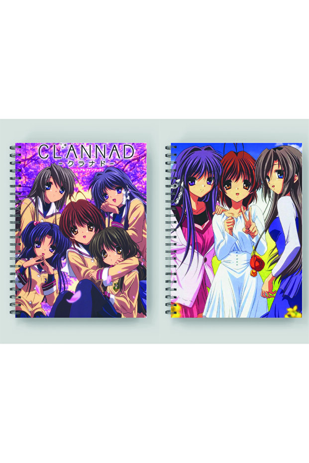 2 قطعة دفتر أنمي CLANNAD مقاس A5 50 ورقة