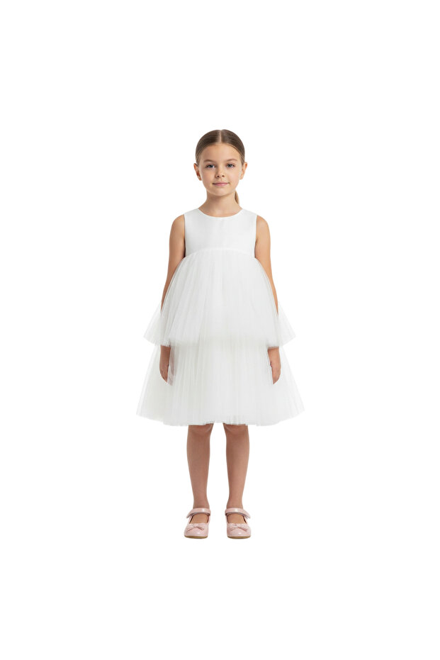- Marcia Party Dress White Colour