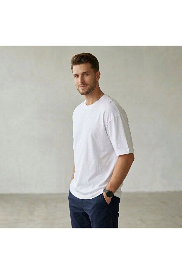 Men's Basic Oversize T-Shirt - 3