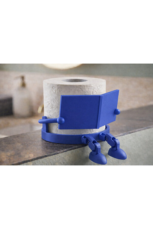 Book Reading Toilet Paper Holder - Fun Bathroom Accessory - Decorative Toilet Roll Holder