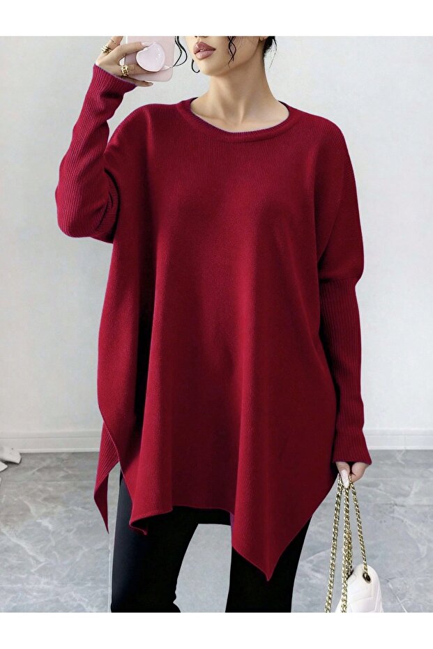 Women's Long Casual Basic Tunic - 1