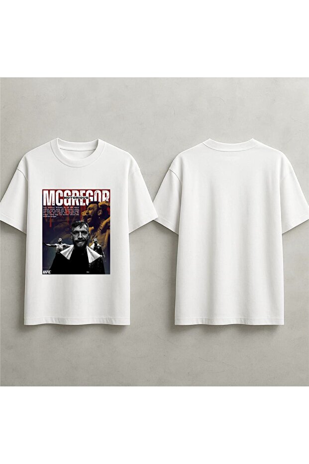 تي شيرت كونور مكجريجور مطبوع للجنسين