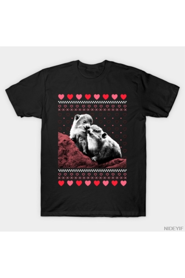 Rock Hyrax Funny Valentine's Day T-Shirt for Men Women 100% Cotton t Shirts Short Sleeve