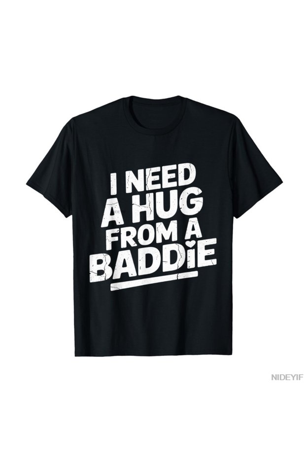 I Don'T Want a Hug from a Badass Funny Meme Typography T-Shirt for Men Women %