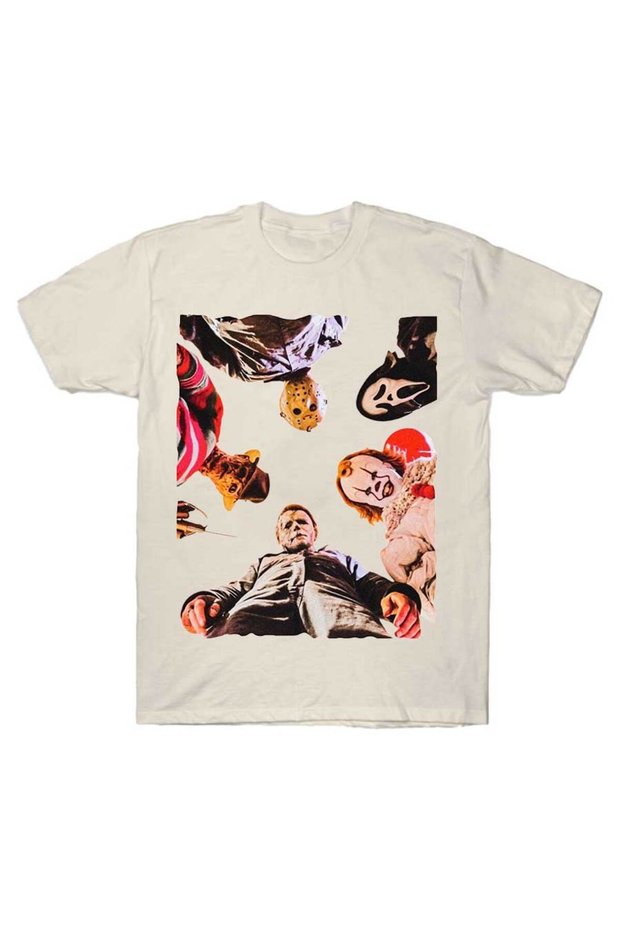 Horror Movie Halloween Ghost T-Shirt for Men Women 100% Cotton t Shirt Short