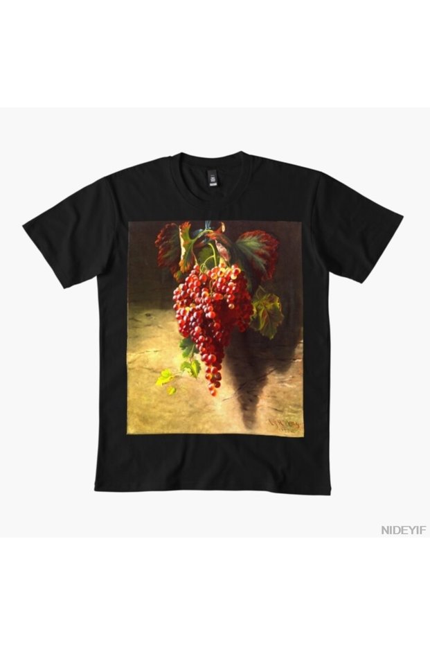Bunch of Grapes (1873) T-Shirt for Men Women 100% Cotton Pack T-Shirts Short Sleeve Tops 1226-3