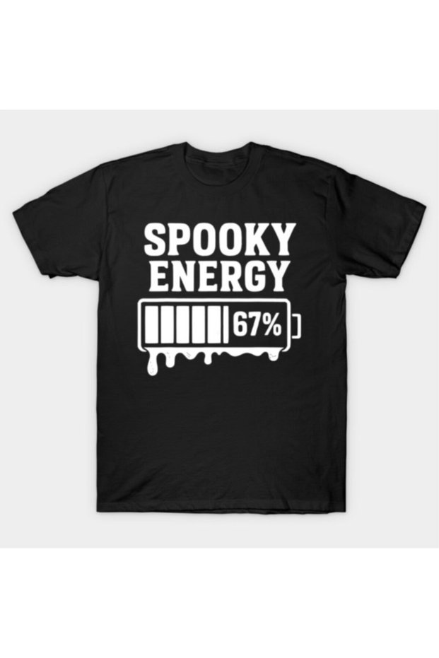 67 Halloween Spooky Energy Brainrot Six Seven T-Shirt for Men Women 100% Pam