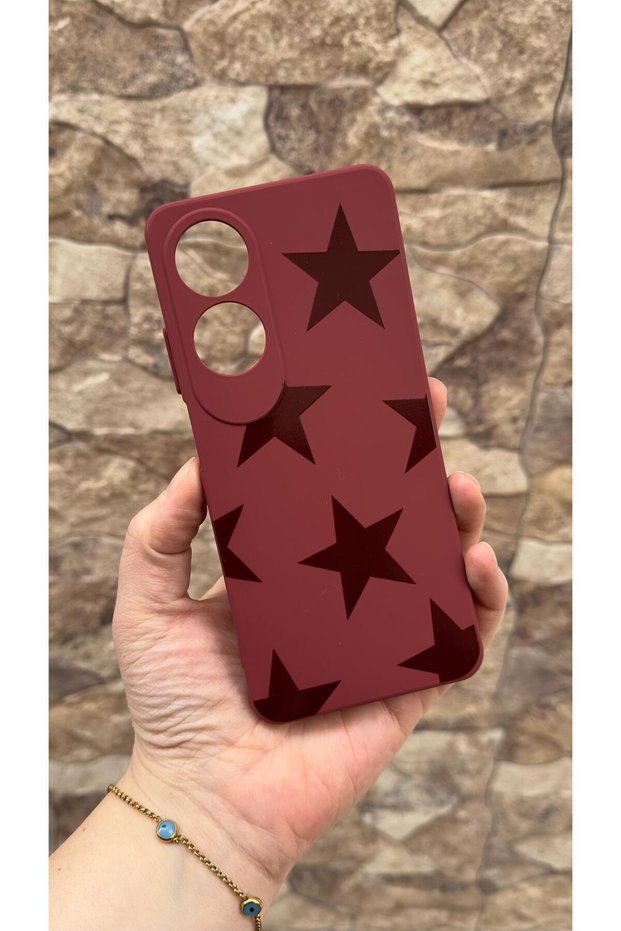 Oppo A60 Compatible Star Silicone Shock-Absorbing Classic Protected Rubber Case