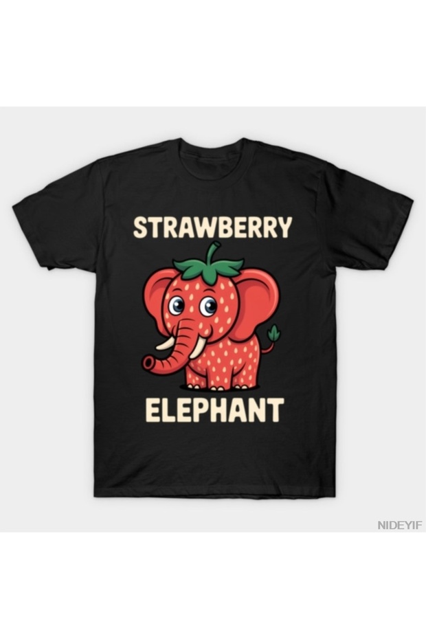 Italian Brainrot Meme Kids Boys Strawberry Elephant T-Shirt for Men Women 100% P Cotton t Shir