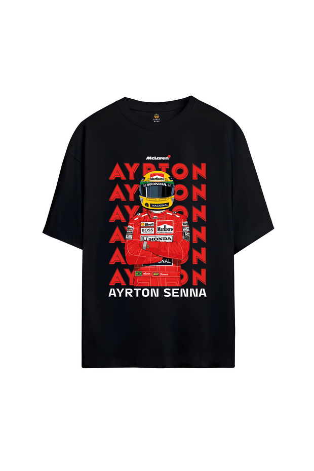Ayrton Senna Printed Oversize T-Shirt