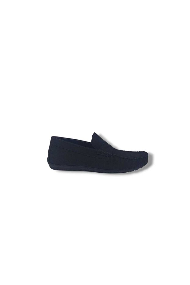 Modesa 271 Men's College Black Nubuck Leather Loafers Shoes