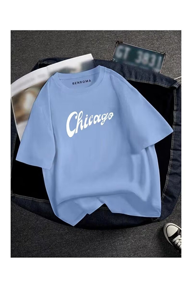Unisex "Chicago" Printed T-Shirt -Modern Style
