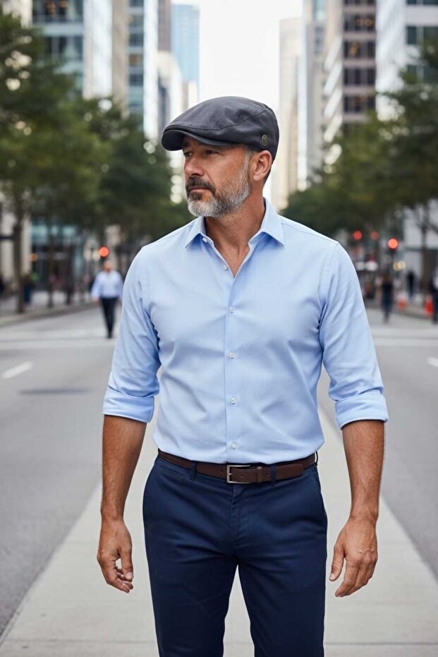 Black Summer London Cap Hat Italian Style Cap