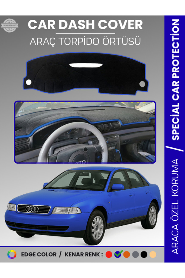 Audi A4 (1994-2001) Dashboard Cover Panel Protection Dashboard Protection Perfect Fit Prevents Cracking Easy Installation