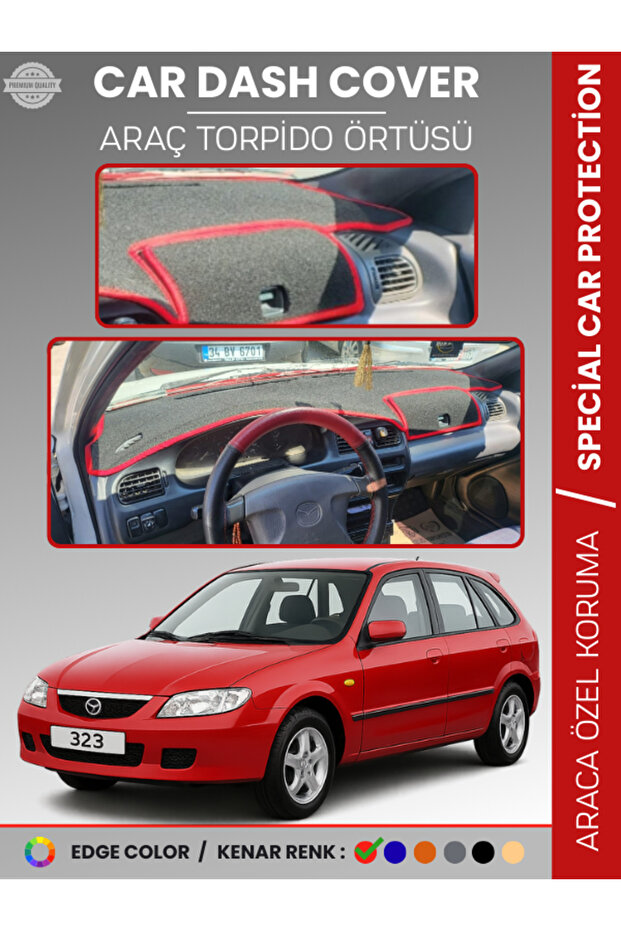 Mazda 323 Bj Hatchback Covered (1998-2003) Dashboard Cover Panel Protection Dashboard Protection Perfect Fit