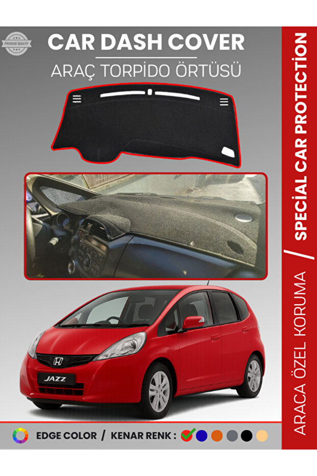 Honda Jazz (2009-2013) Dashboard Cover Dashboard Protection Perfect Fit Prevents Cracking Easy Installation