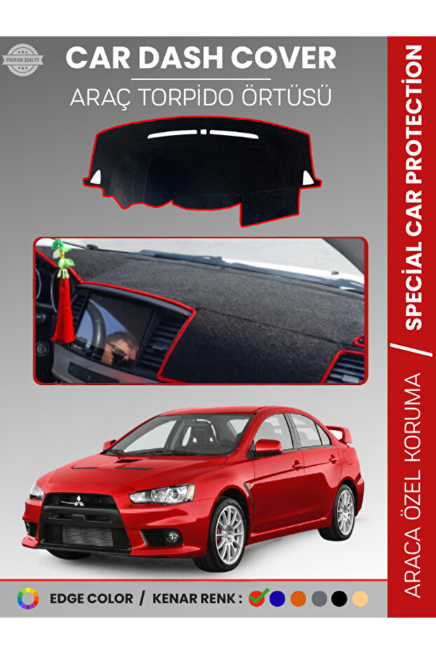 Mitsubishi Lancer (2007-2017) Dashboard Cover Front Chest Protection Dashboard Protection Vehicle-Specific Full Fit