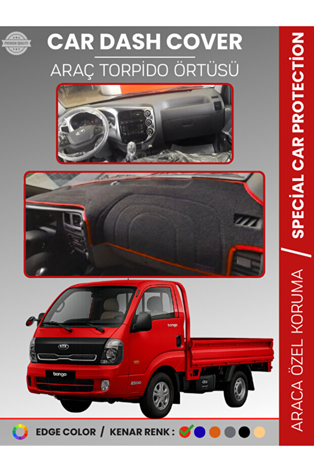Kia Bongo (2020+) Dashboard Cover Front Panel Dashboard Protection Full Fit Full Fit K Non-Slip Easy Installation