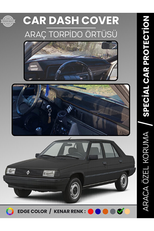 Renault 9 Broadway Dashboard Cover Front Chest Protection Vehicle Specific Prevents Cracking Non-Slip Easy Installation