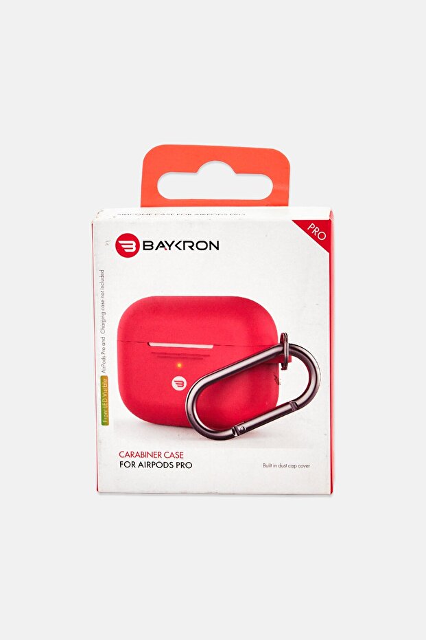 AirPods Pro Carabiner Silicone Case, Red