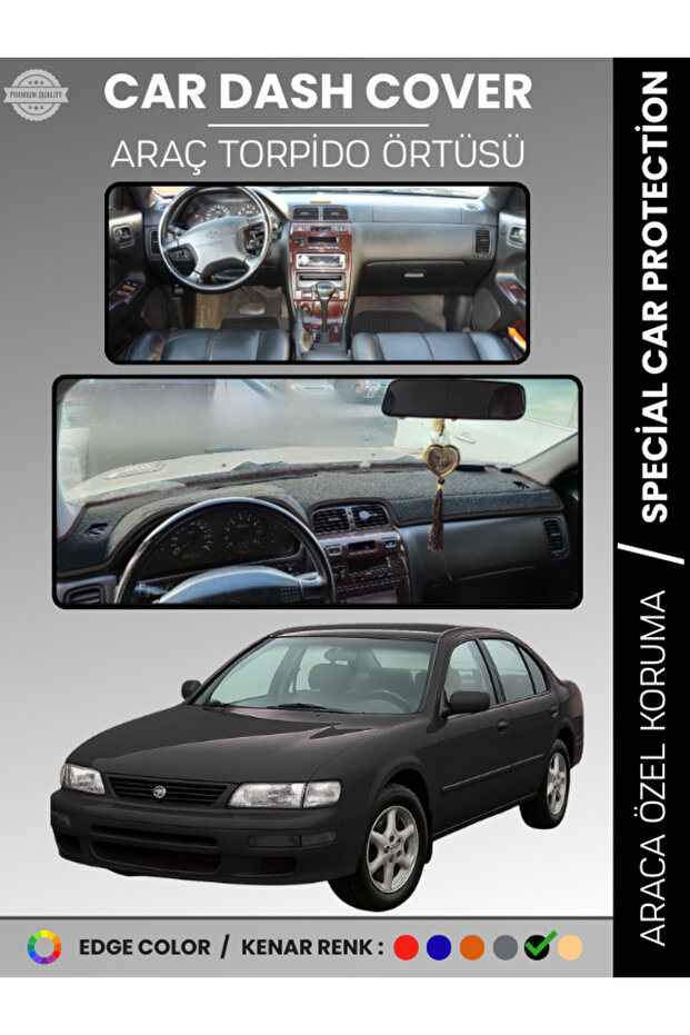 Nissan Maxima A32 (1995-2000) Dashboard Cover Panel Protection Vehicle Specific Uv Protection Non-Slip Easy Installation