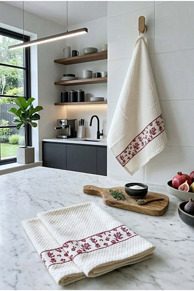 3-Piece Set of Bamboo Kitchen Napkins and Drying Cloths - 45X70 cm