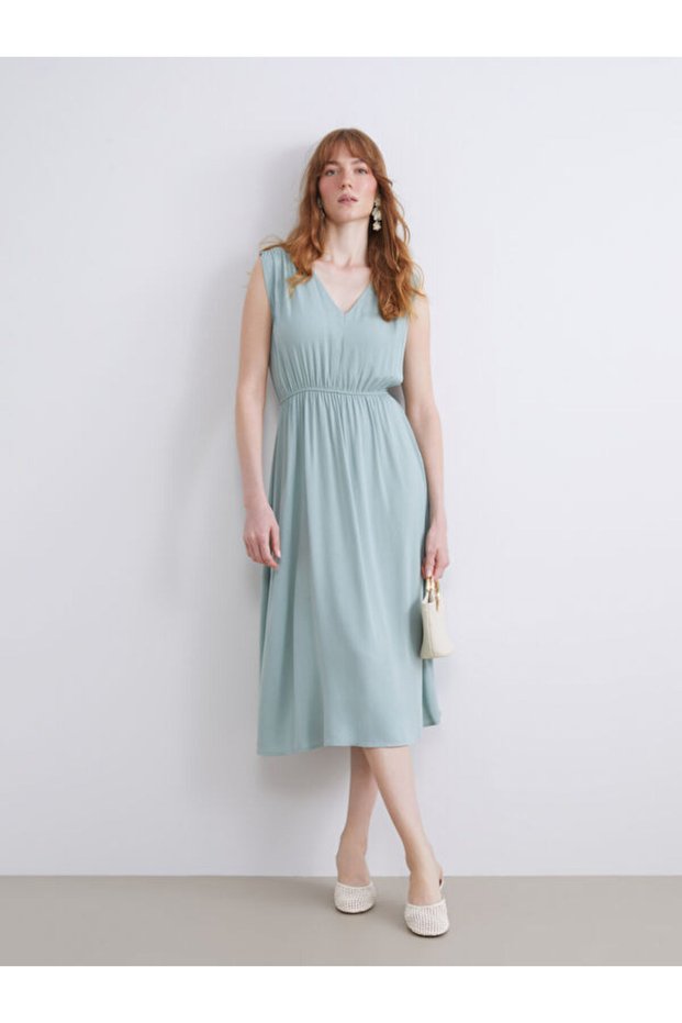 Timeless Clothing & Timeless Choices V-Fit Waist-Sitting Dress