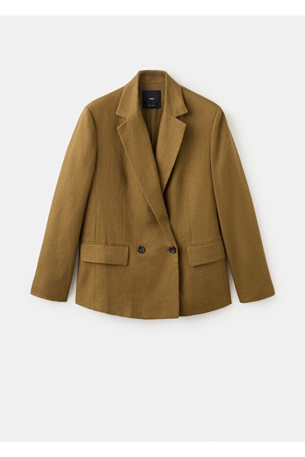 Keten blazer ceket - 3