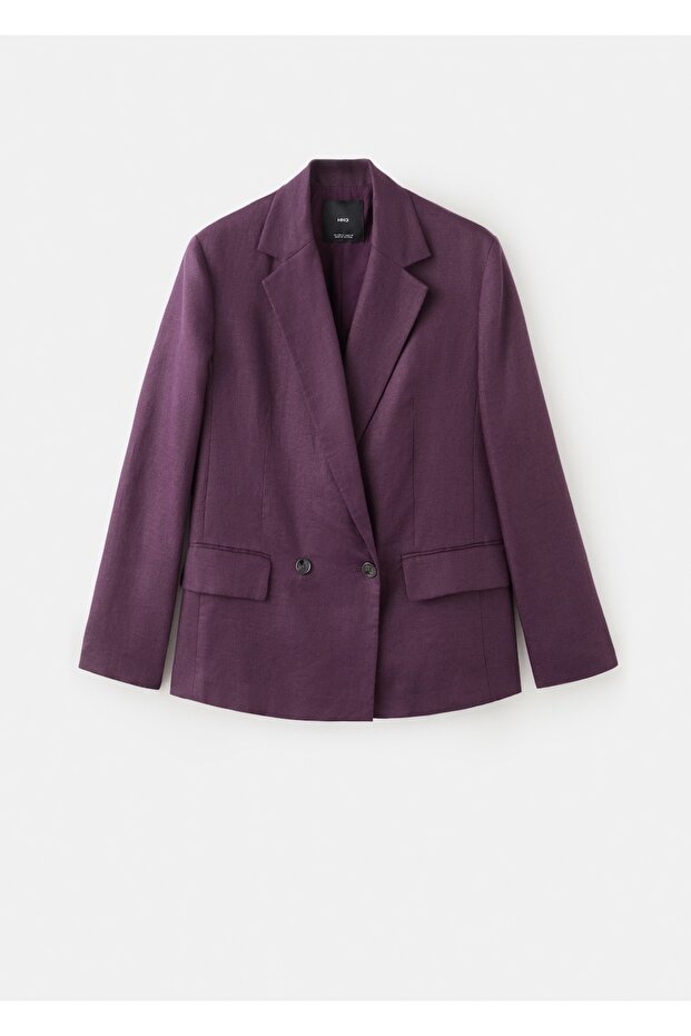 Keten blazer ceket - 3