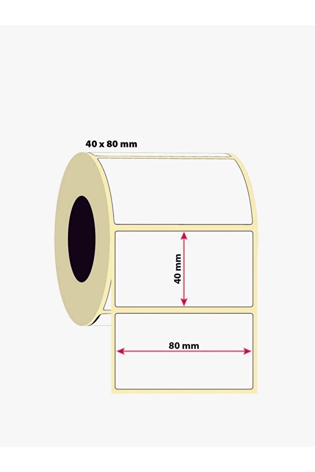 Thermal Labels 40X80 1000 Rolls 10 Pieces