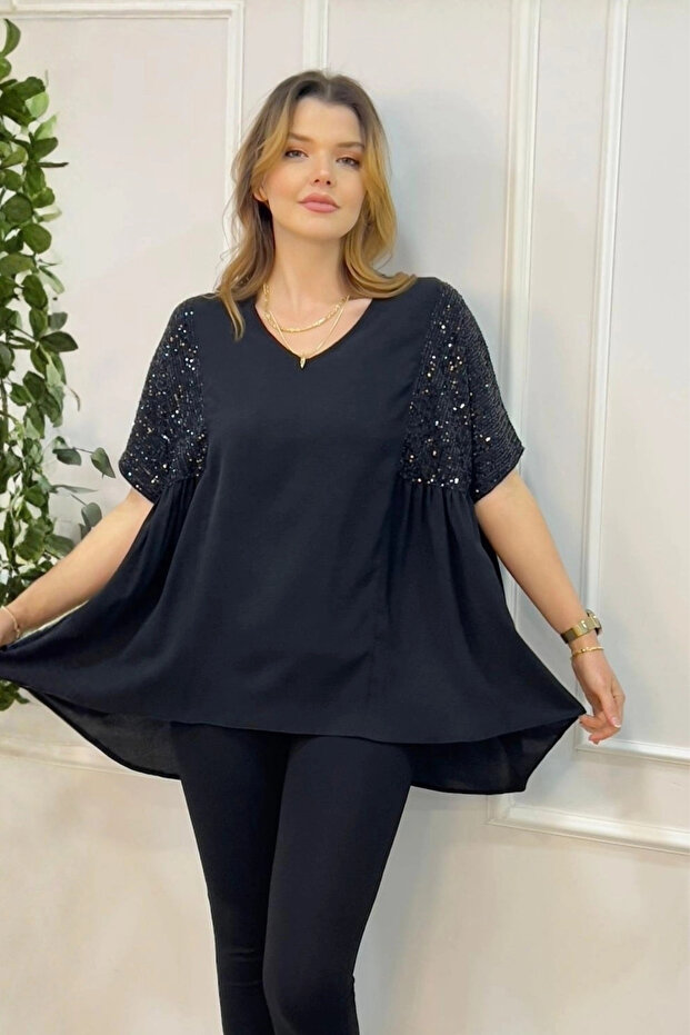 Omuzu Pullu Bluz - 5