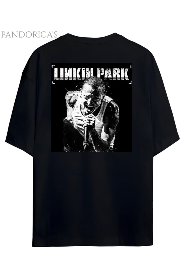 Linkin Park Chester Bennington Design Back and Chest Printed Unisex T-Shirt with Cotton T-Shirts