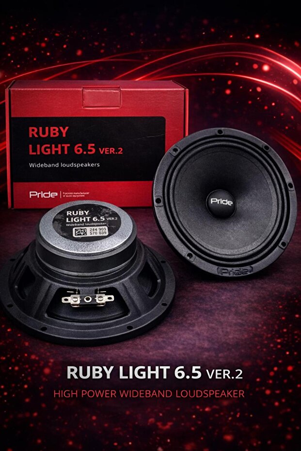 RUBY LİGHT 6.5 ver2 16 CM 180W 90RMS MİDRANGE HOPARLÖR