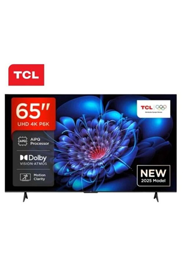 تلفزيون ذكي 65 بوصة بدقة 4K UHD - نظام Google TV - يدعم HDR 10 - موديل 65 P 6K
