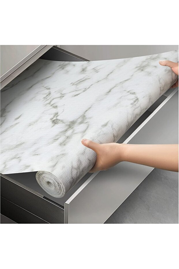 Non-Adhesive Shelf & Drawer Liner, 12inx10ft Waterproof Cabinet Liner for Kitchen Shelves