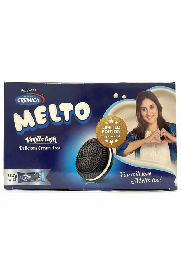 Melto Sweet Vanilla Cream Sandwich Biscuits Multipack Box (12s)