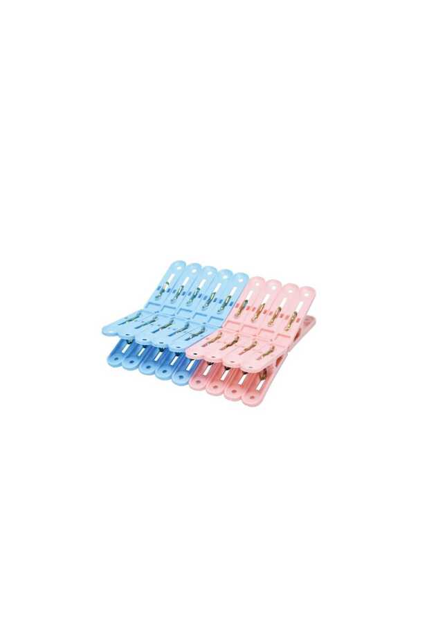 Sahachai Plastic Clothes Pegs, 18 pcs, Assorted