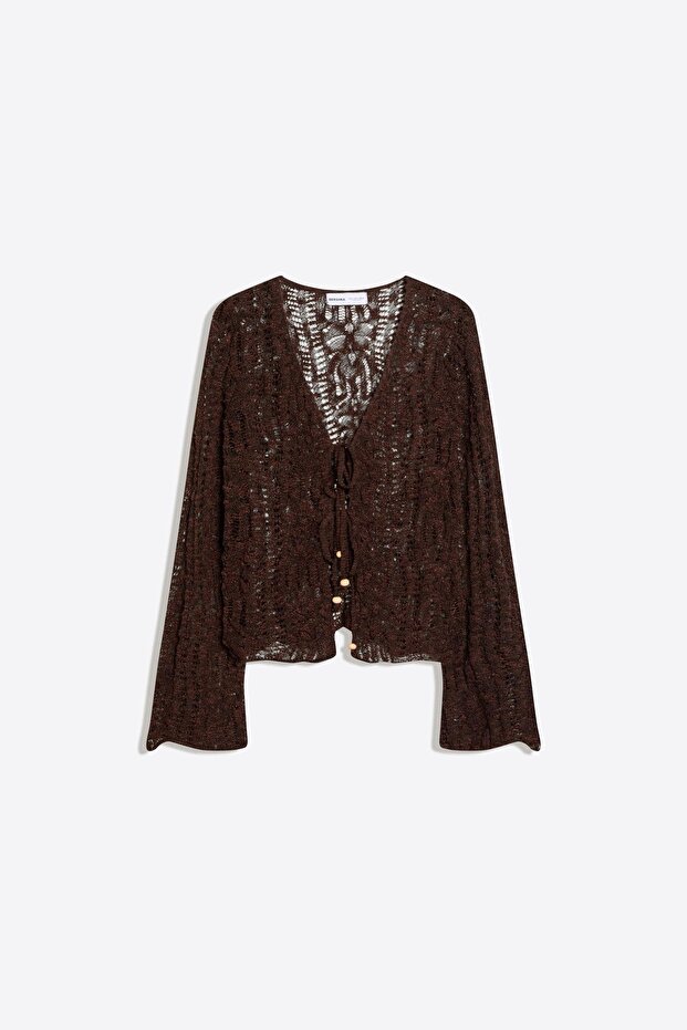 Rustik ajur ceket - 5