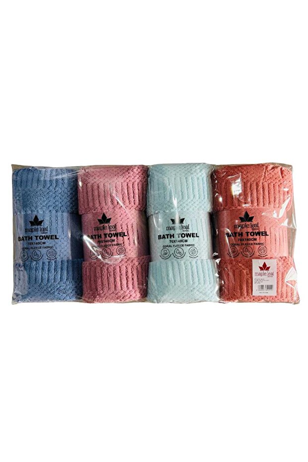 Ch Coral Fleece Microfiber Bath Towel