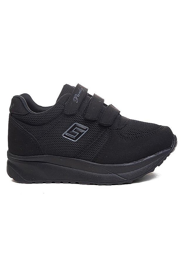 Parley Black Women's Daily Velcro Mesh Sports Shoes