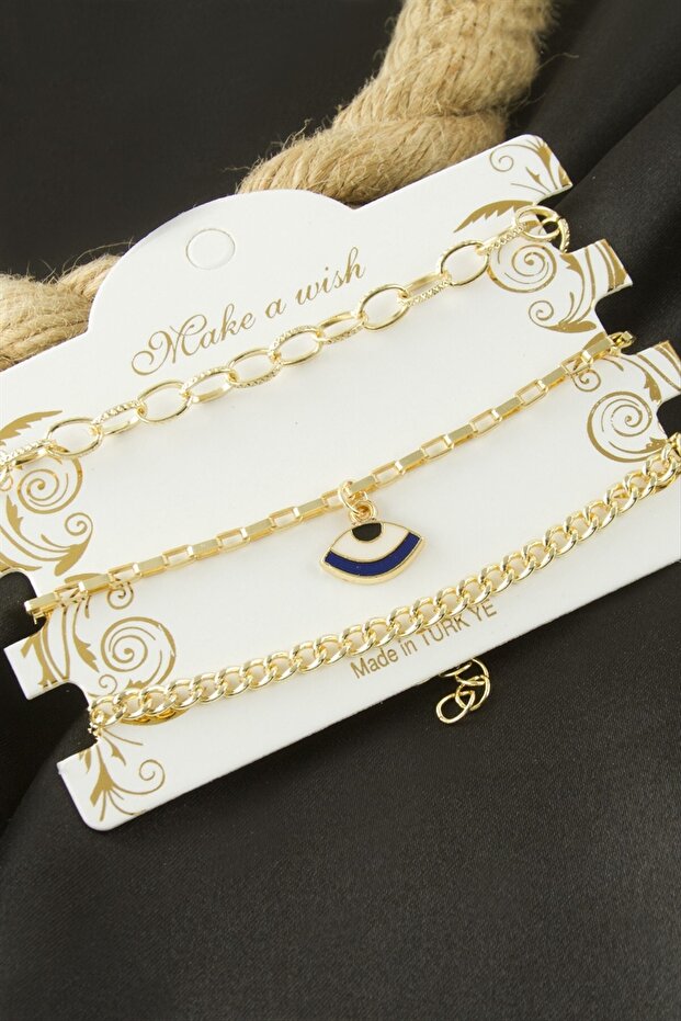 Eye Chain Bracelet 3 Pieces