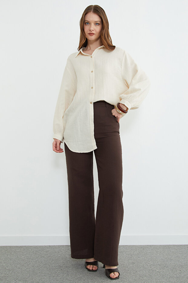 Basic Oversize Gömlek - 2