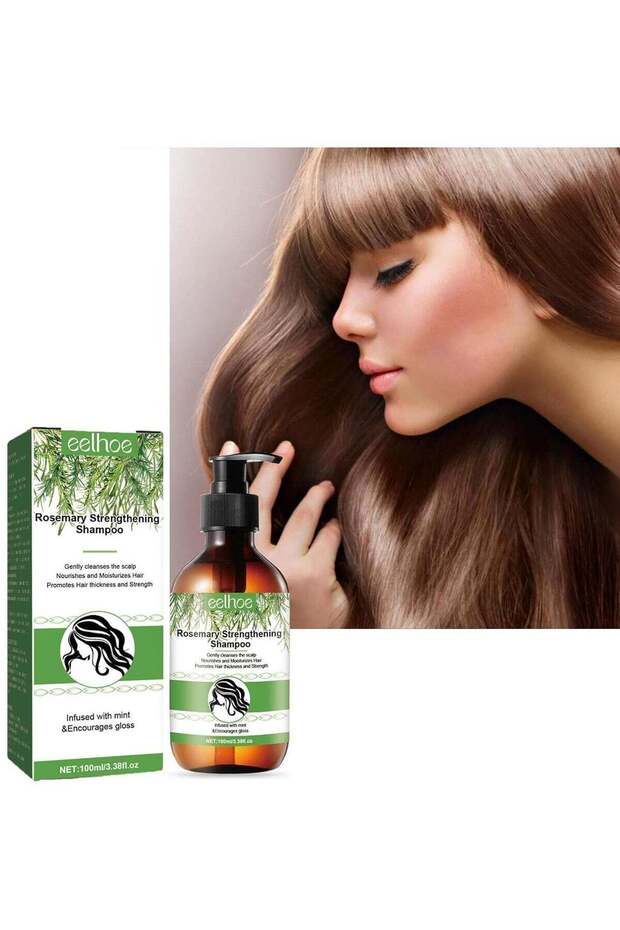 100 ml Rosemary Shampoo for Hair Growth, Rosemary Mint Shampoo, Vegan Shampoo Against Hair Loss, Hel
