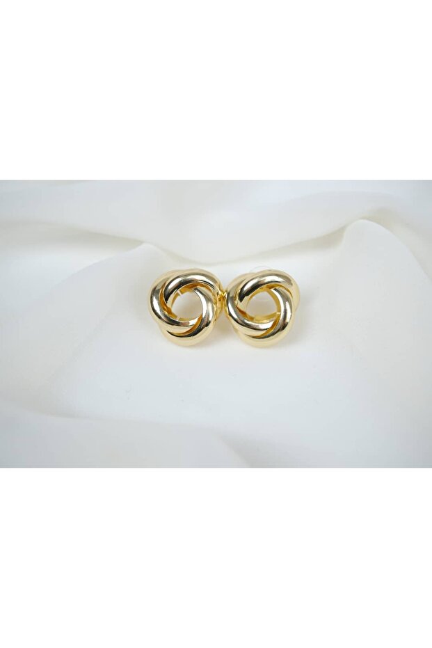 Kp360 Spiral Knot Shaped Earrings