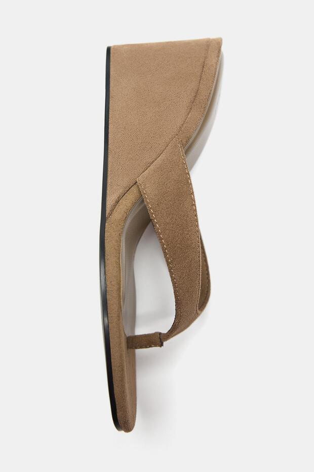 Dolgu topuklu sandalet - 3